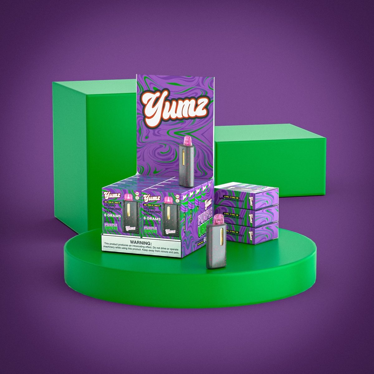 Yumz Labs Purple Urkle 6g THC Disposable Vape thumbnail 3