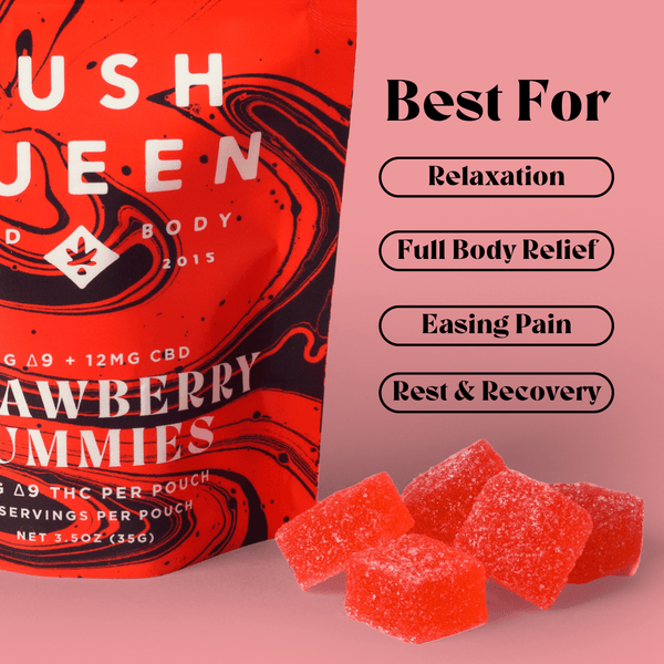 Strawberry Delta 9 THC + CBD Gummies thumbnail 3