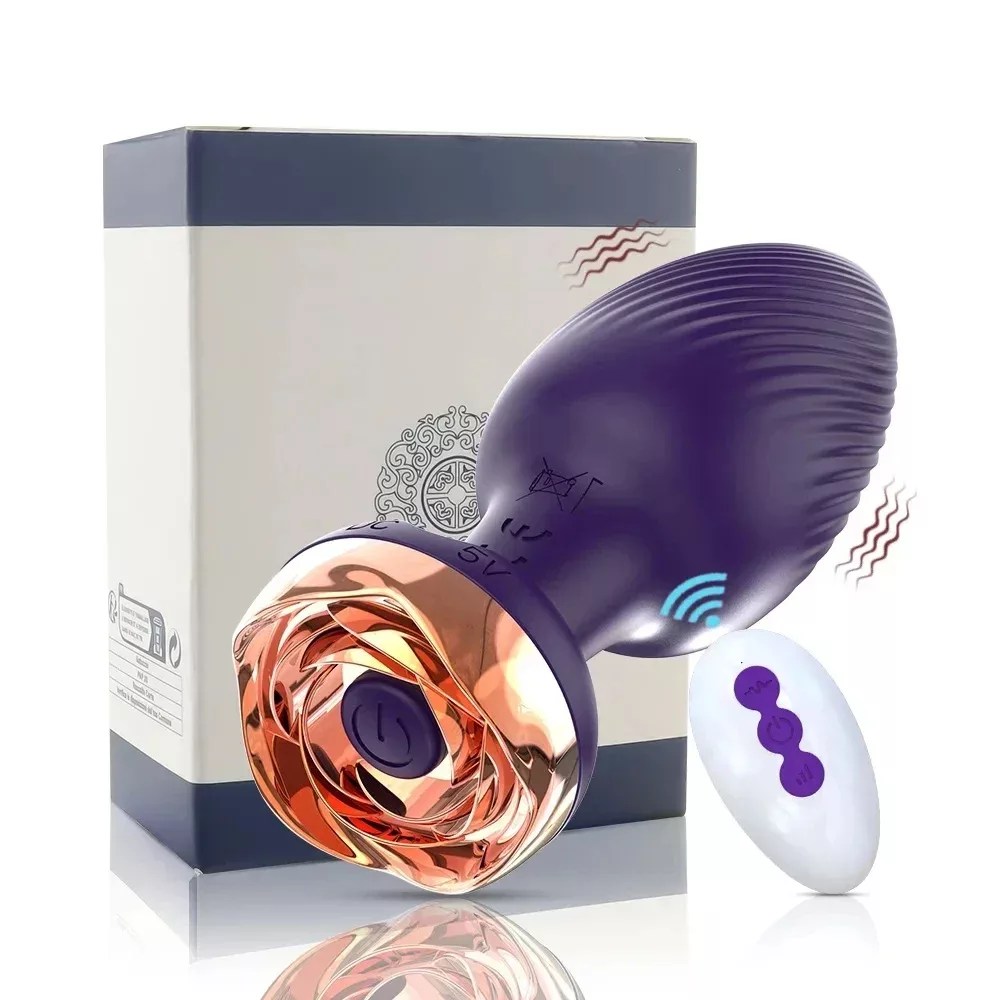 Rose Toy Butt Plug | Remote-Controlled Anal Plug – 3 Vibration Modes - Rose Toy Official